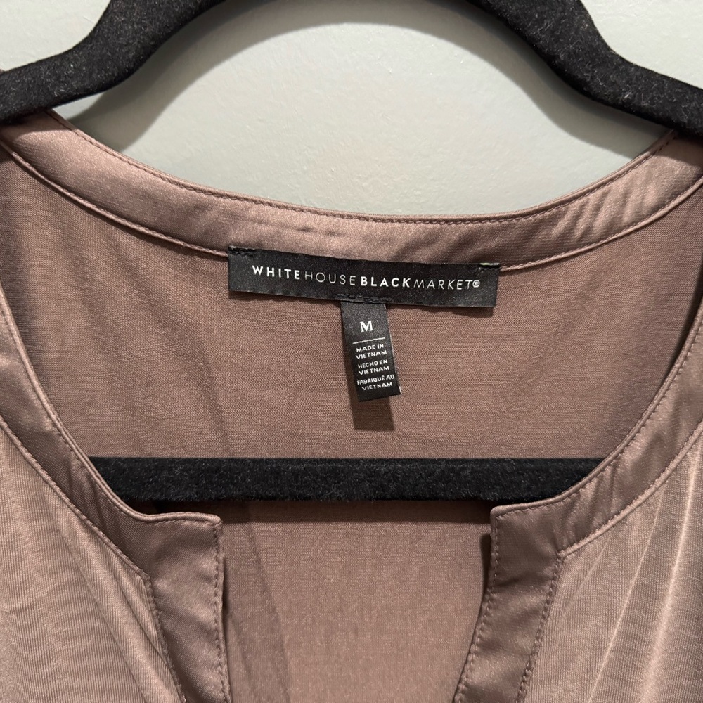 WHBM Utility Button-Down Blouse - Picture 5 of 7